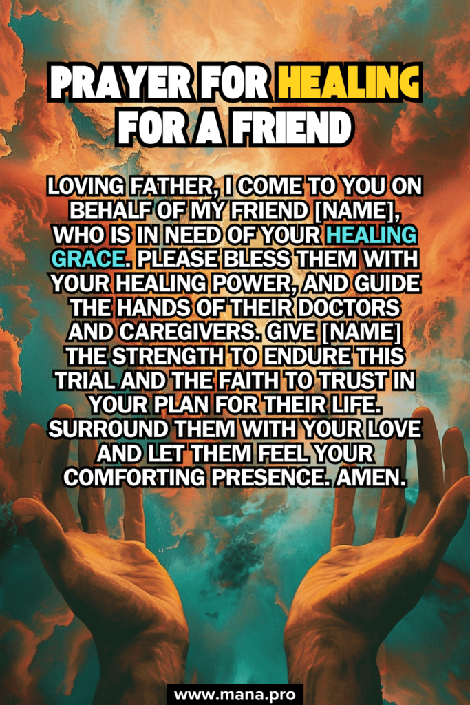 Prayer For Healing For A Friend