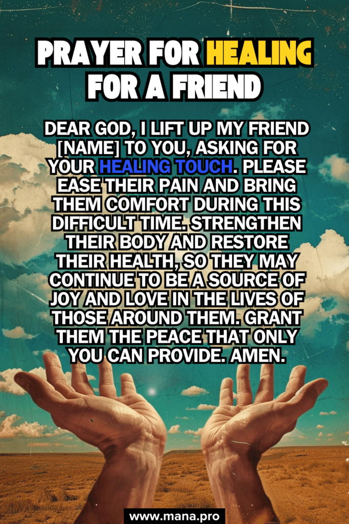 Prayer For Healing For A Friend