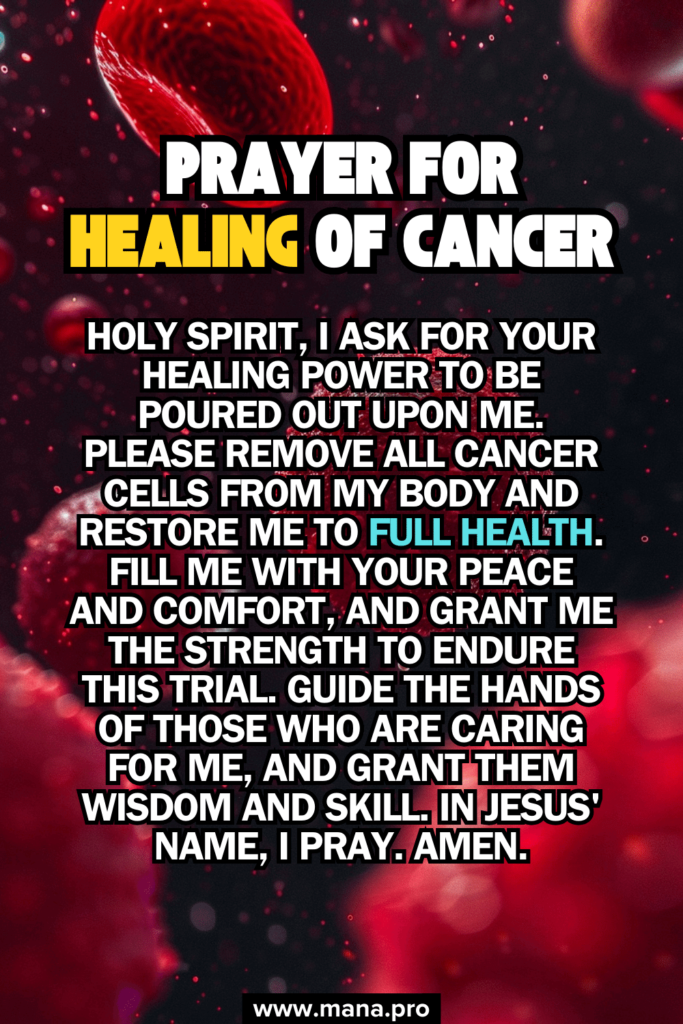 Prayer For Healing Of Cancer