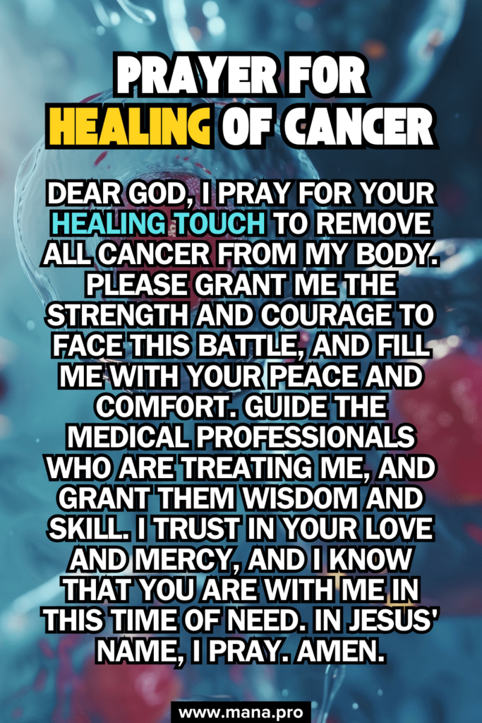 Prayer For Healing Of Cancer