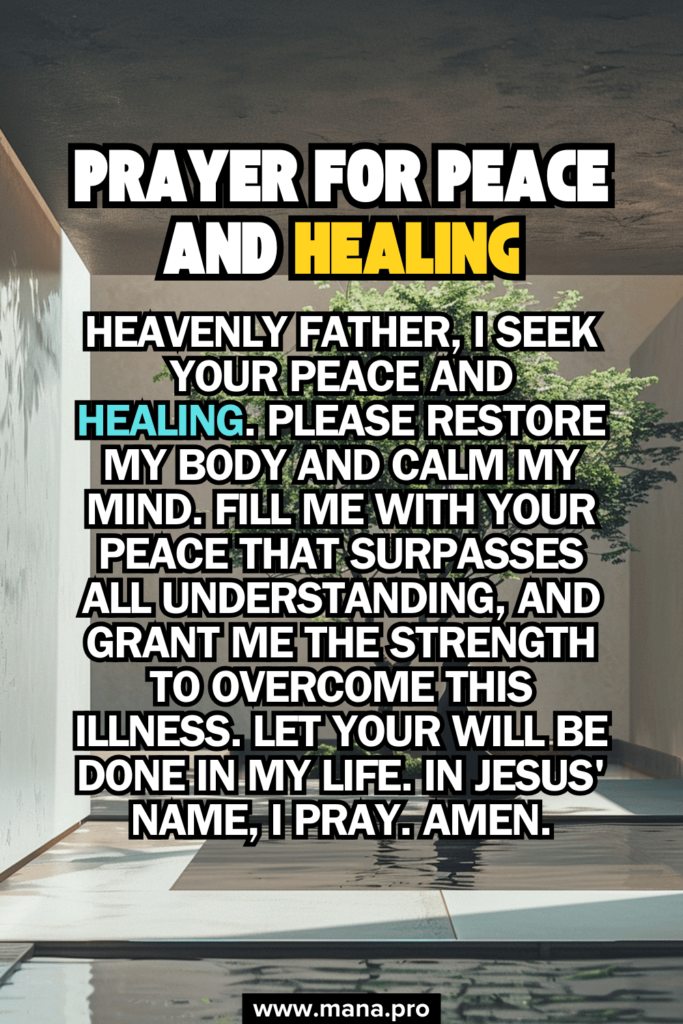 Prayer For Peace And Healing