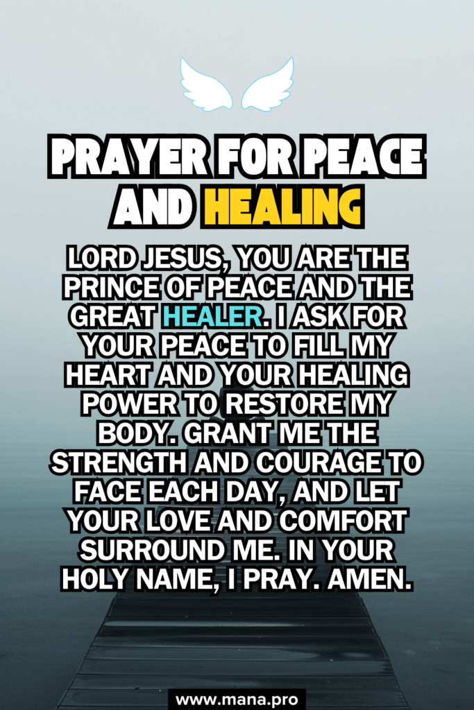 Prayer For Peace And Healing