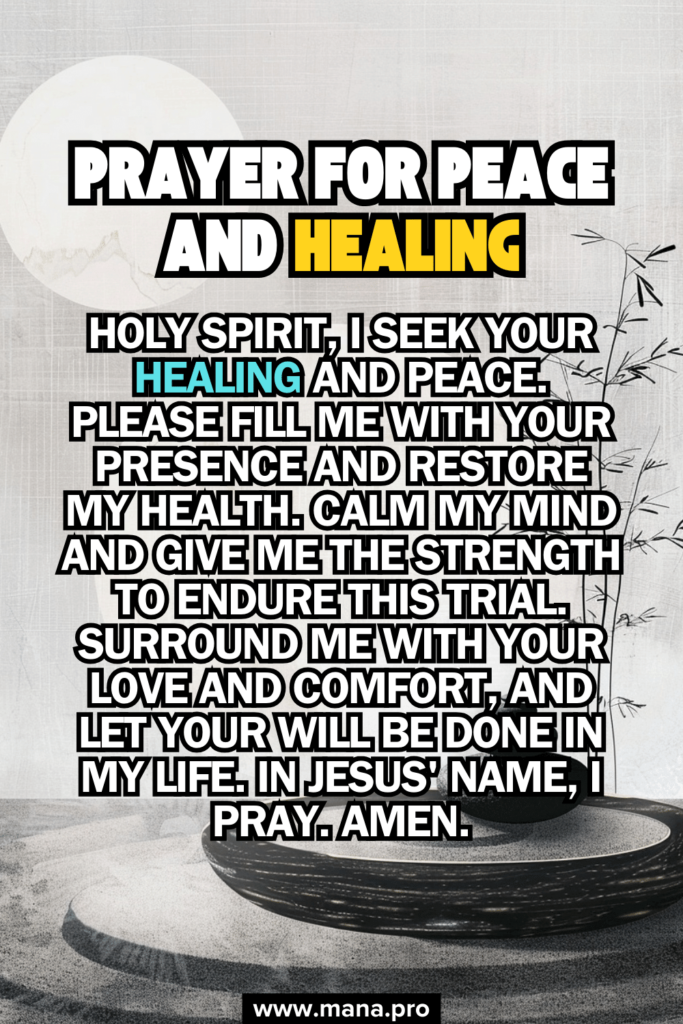 Prayer For Peace And Healing