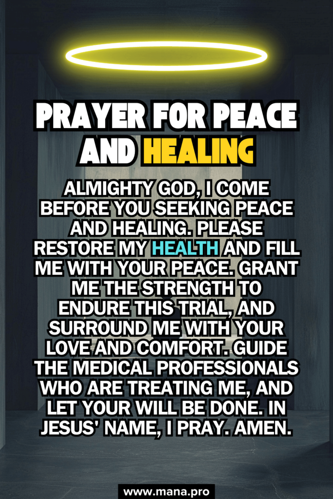 Prayer For Peace And Healing