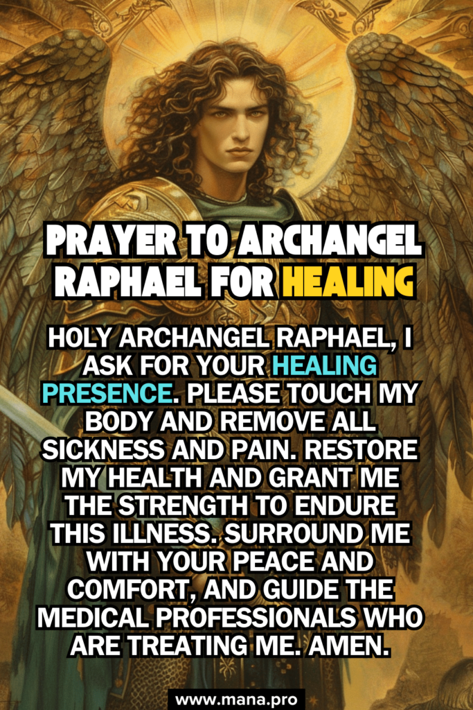 Prayer To Archangel Raphael For Healing