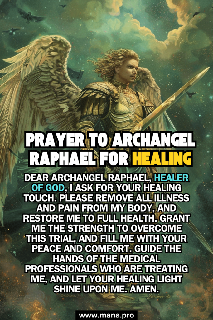 Prayer To Archangel Raphael For Healing