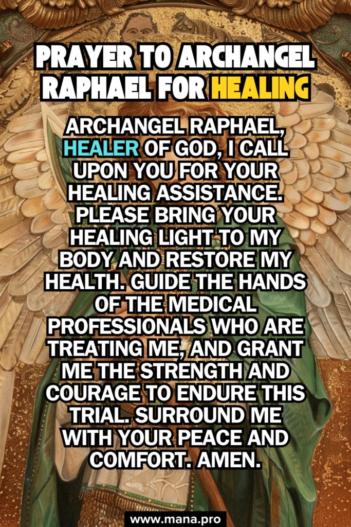 Prayer To Archangel Raphael For Healing