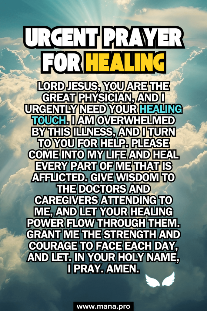 Urgent Prayer For Healing