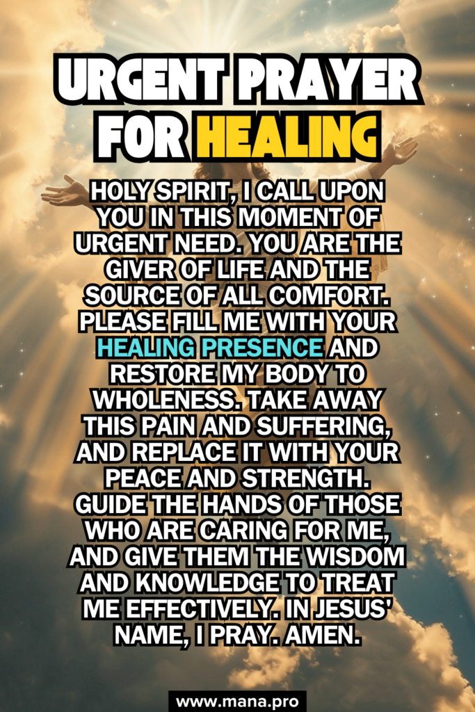 Urgent Prayer For Healing