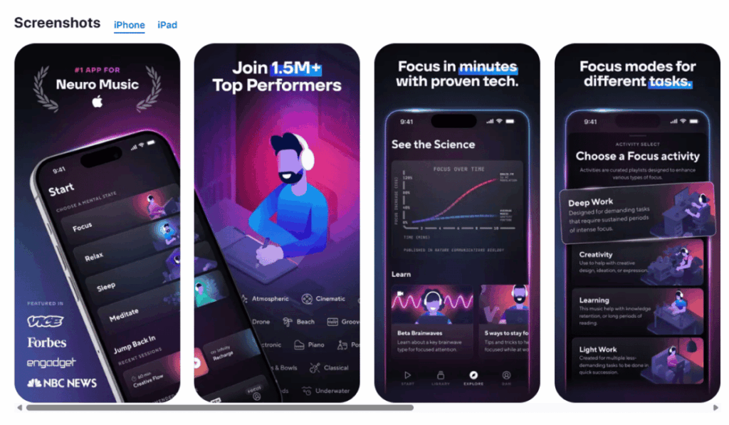 Brain.fm - Best Sound Therapy Apps to Relax Your Mind & Body